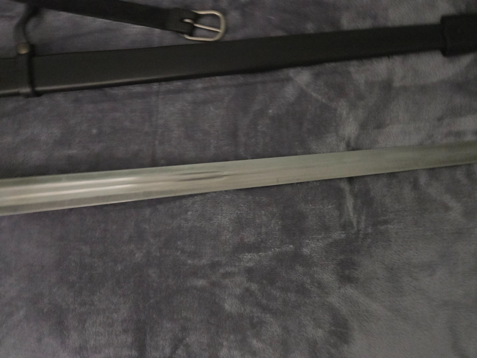 Fabri Armorum Longsword KATZBALGER Bastard Sword Black scabbard belt 120cm Blunt