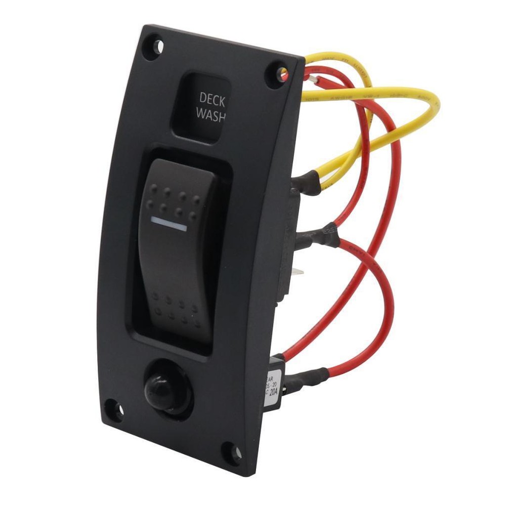 Deck Wash Rocker Switch Panel LED Washdown controller