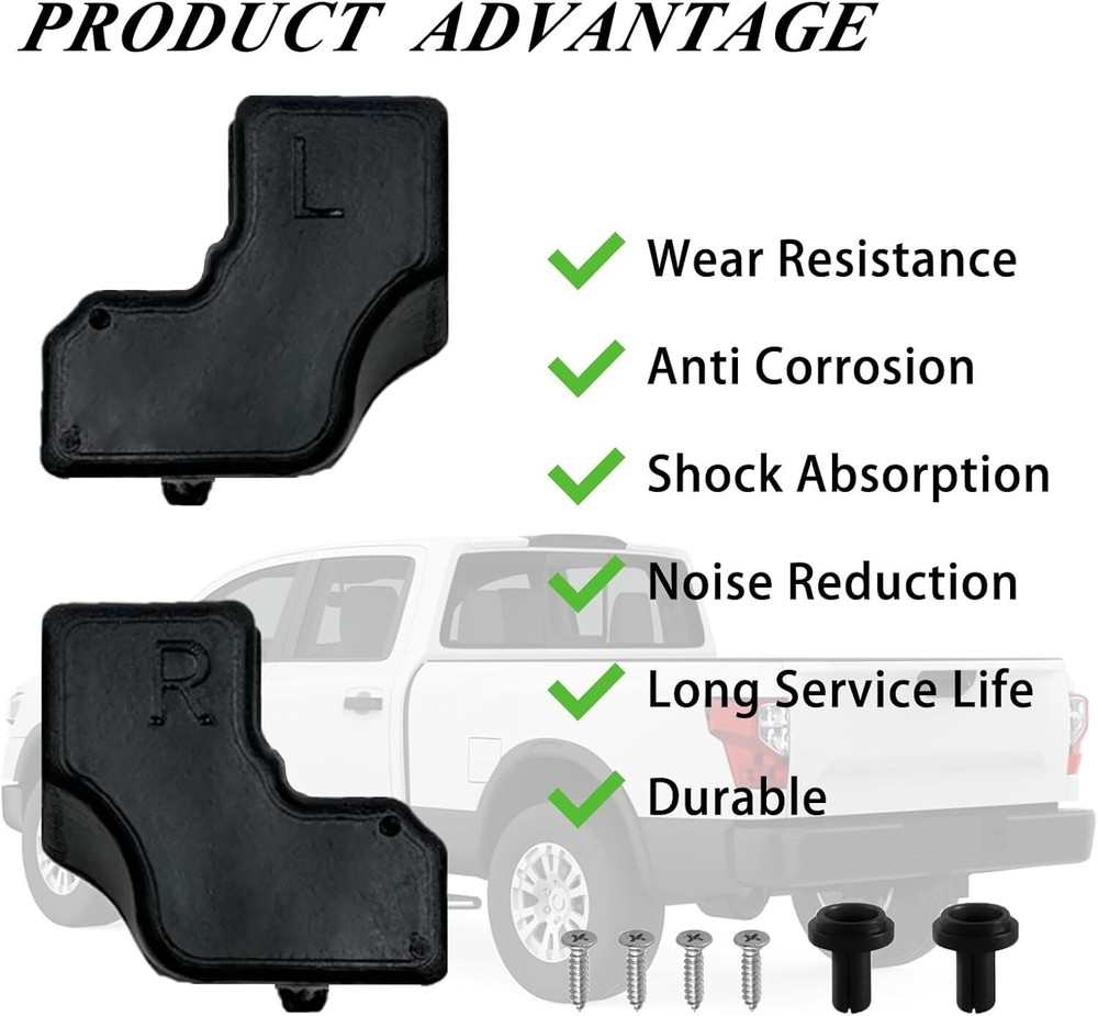 Tailgate Top Rubber Bumper Cushion Bushing For 2017-2022 Ford Super Duty V8