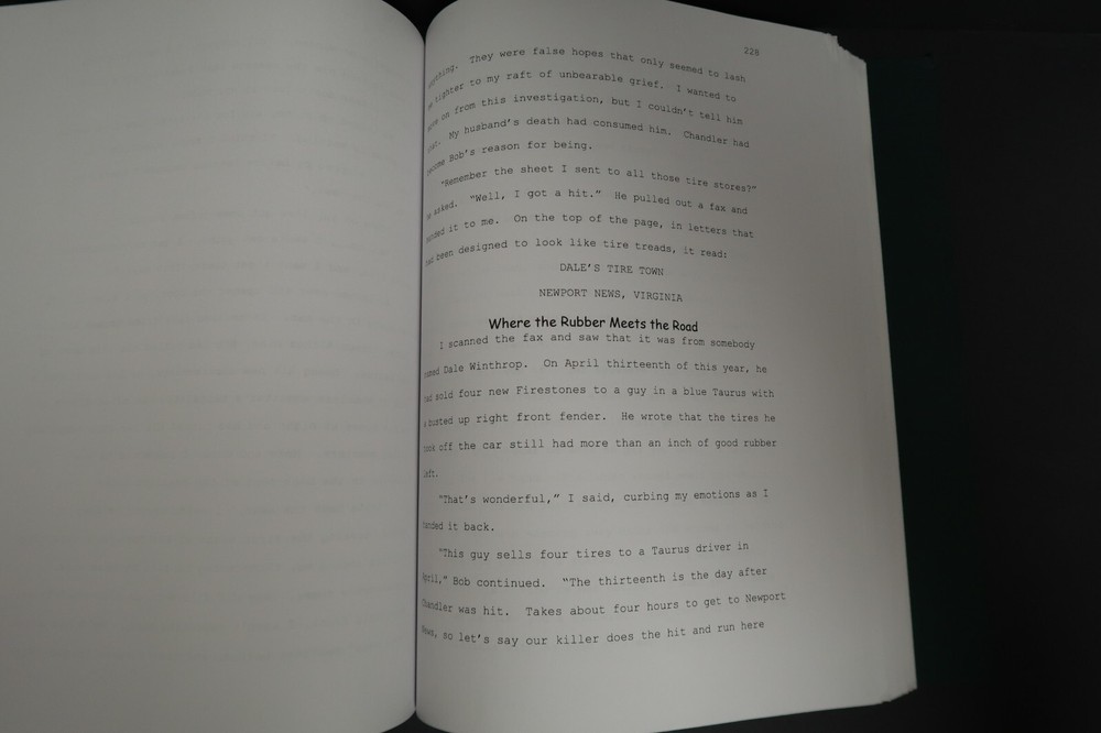 At First Sight Original Book Script Stephen J. Cannell Studios Collection