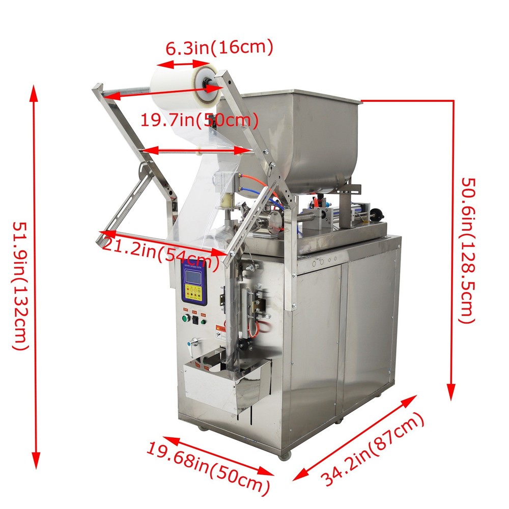 30-300ml Automatic Quantitative Paste Liquid Filler with Mixing Hopper 110V