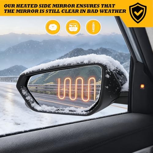 Driver Side Mirror Assembly Compatible with 2018-2024 Equinox Terrain Left