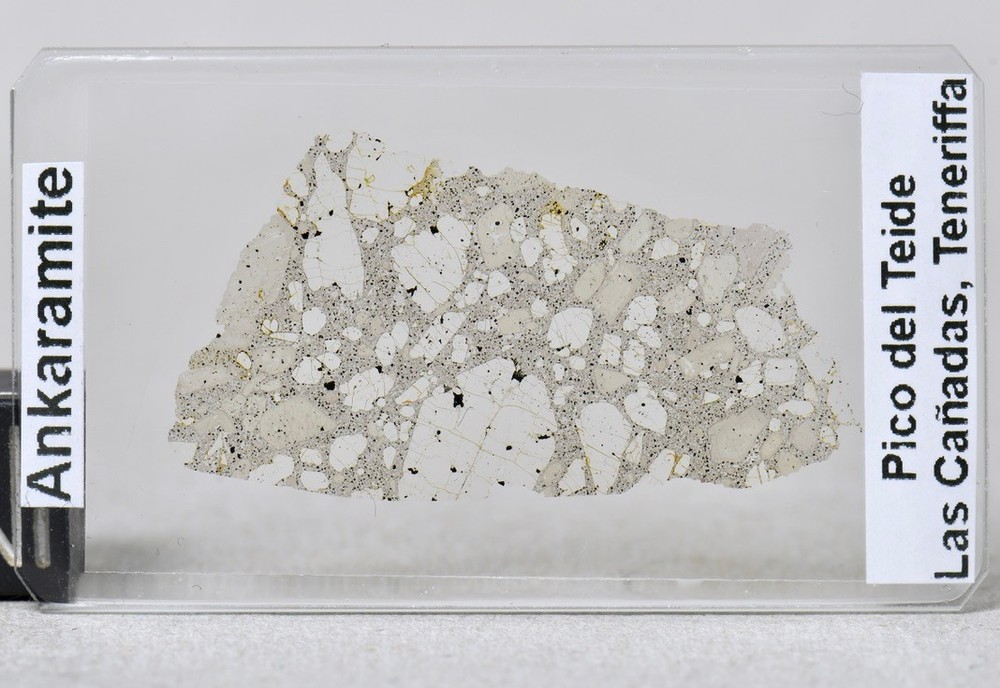 ANKARAMITE Pico del Teide - Las Cañadas - Tenerife thin section microscope slide
