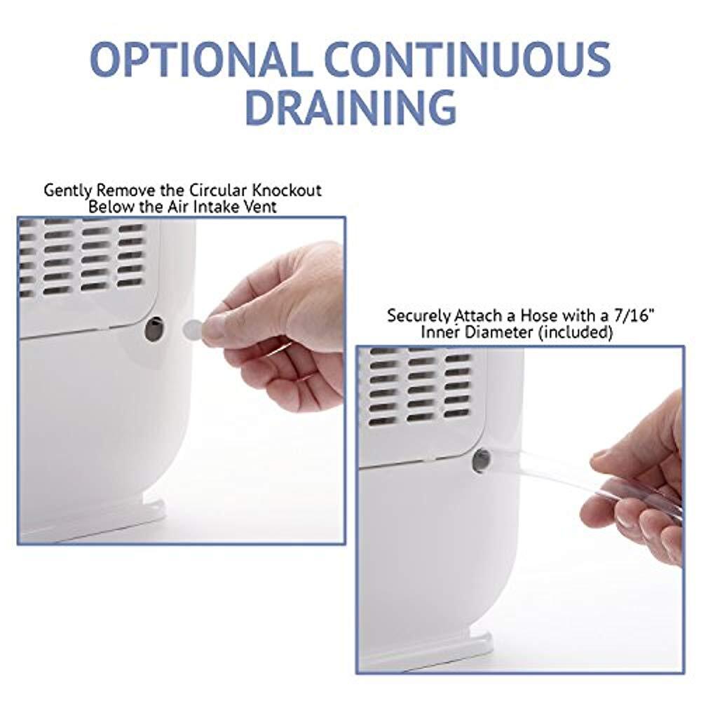 Ivation 13-Pint Small-Area Desiccant Dehumidifier Compact and Quiet