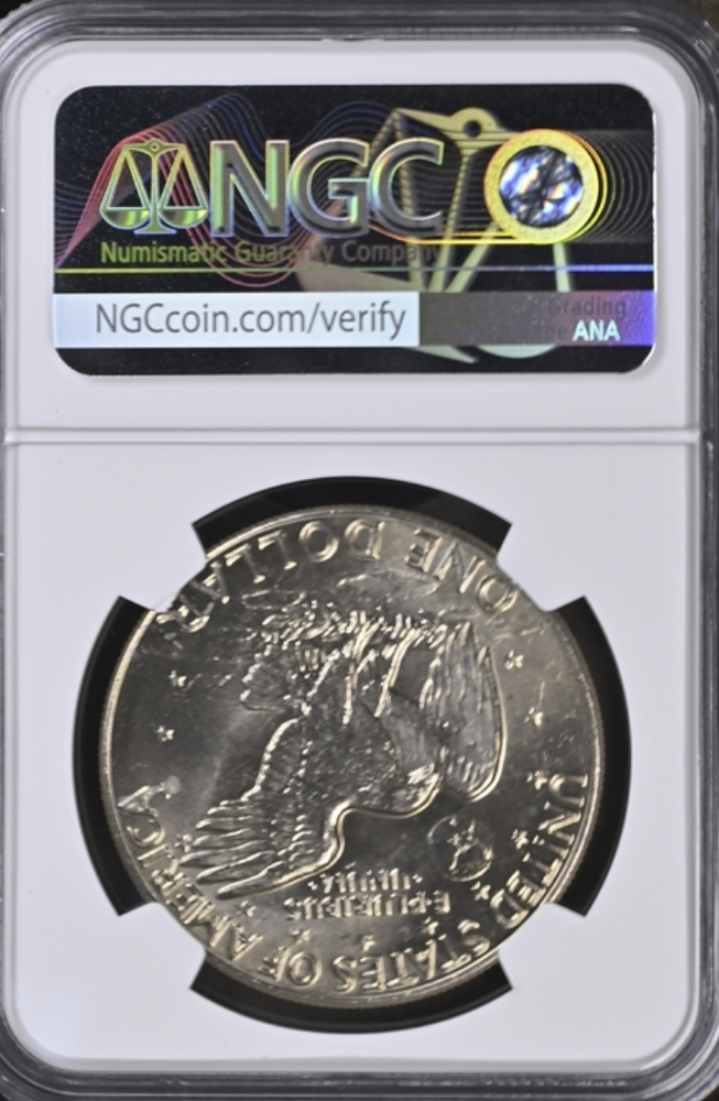 1977 Eisenhower Dollar - NGC MS66 Eisenhower Label