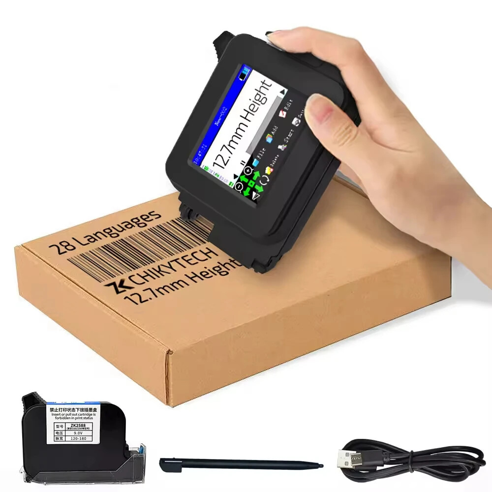 Portable Mini Handheld Inkjet Printer for Printing Text, Date, and LOGO