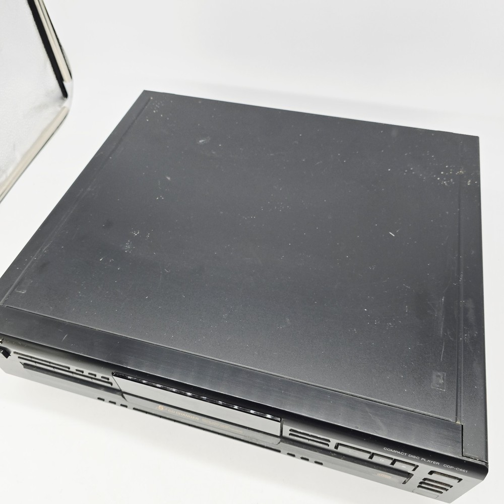 Sony CDP-C661 5 Disc CD Carousel Changer Player Compact Disc READ