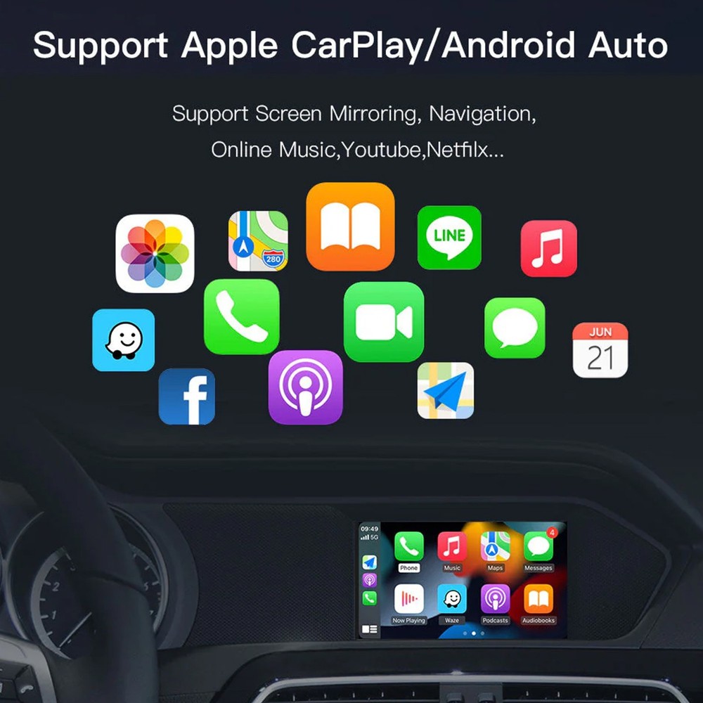 Wireless Apple CarPlay Android Auto Module for Mercedes-Benz C Class W204 NTG4.0