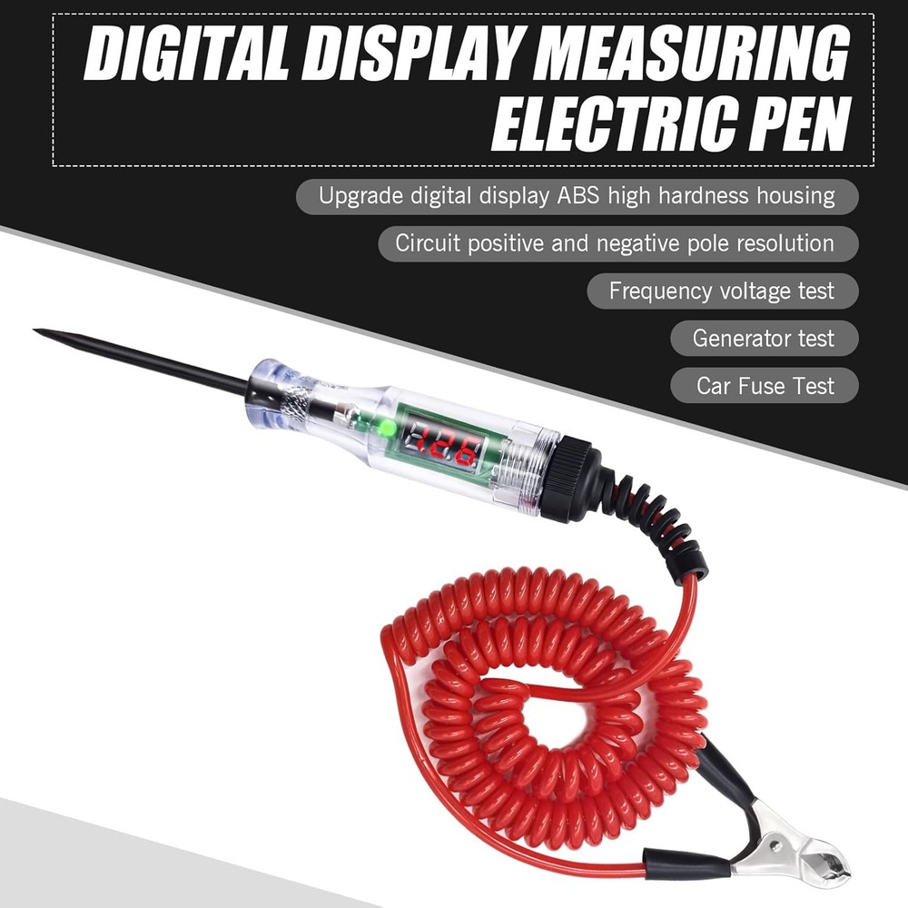 Automotive Circuit Tester DC 6-24V Red