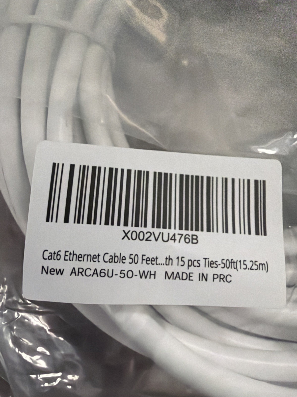 Cat6 Indoor Ethernet Cable Network Wire Internet Patch 50ft