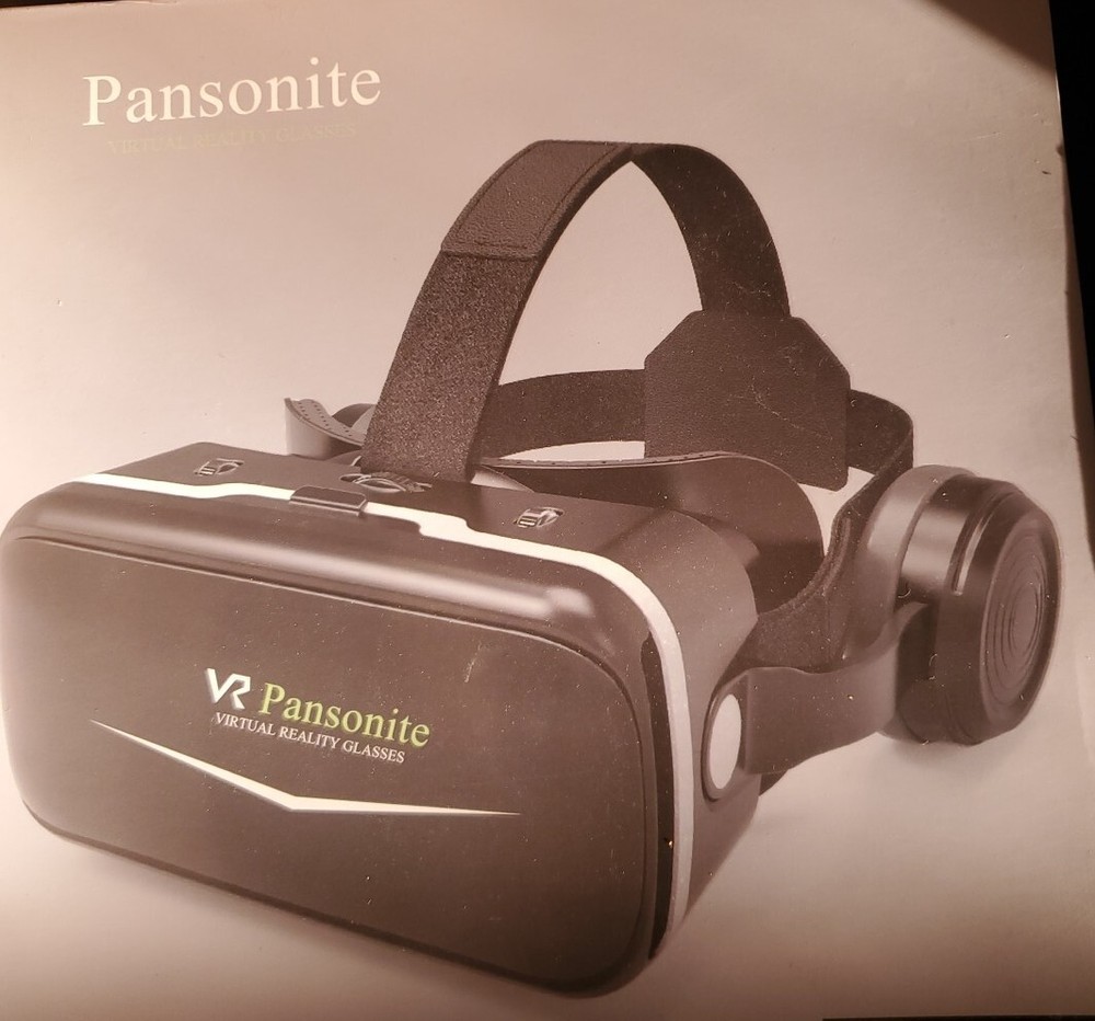 Pansonite VR Headset with Remote Control 3D Glasses Virtual Reality Headset