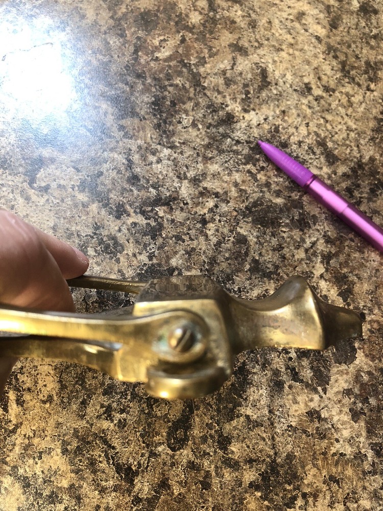 Vintage Heavy Solid Brass Door Knocker Classic Design 7” X 4”