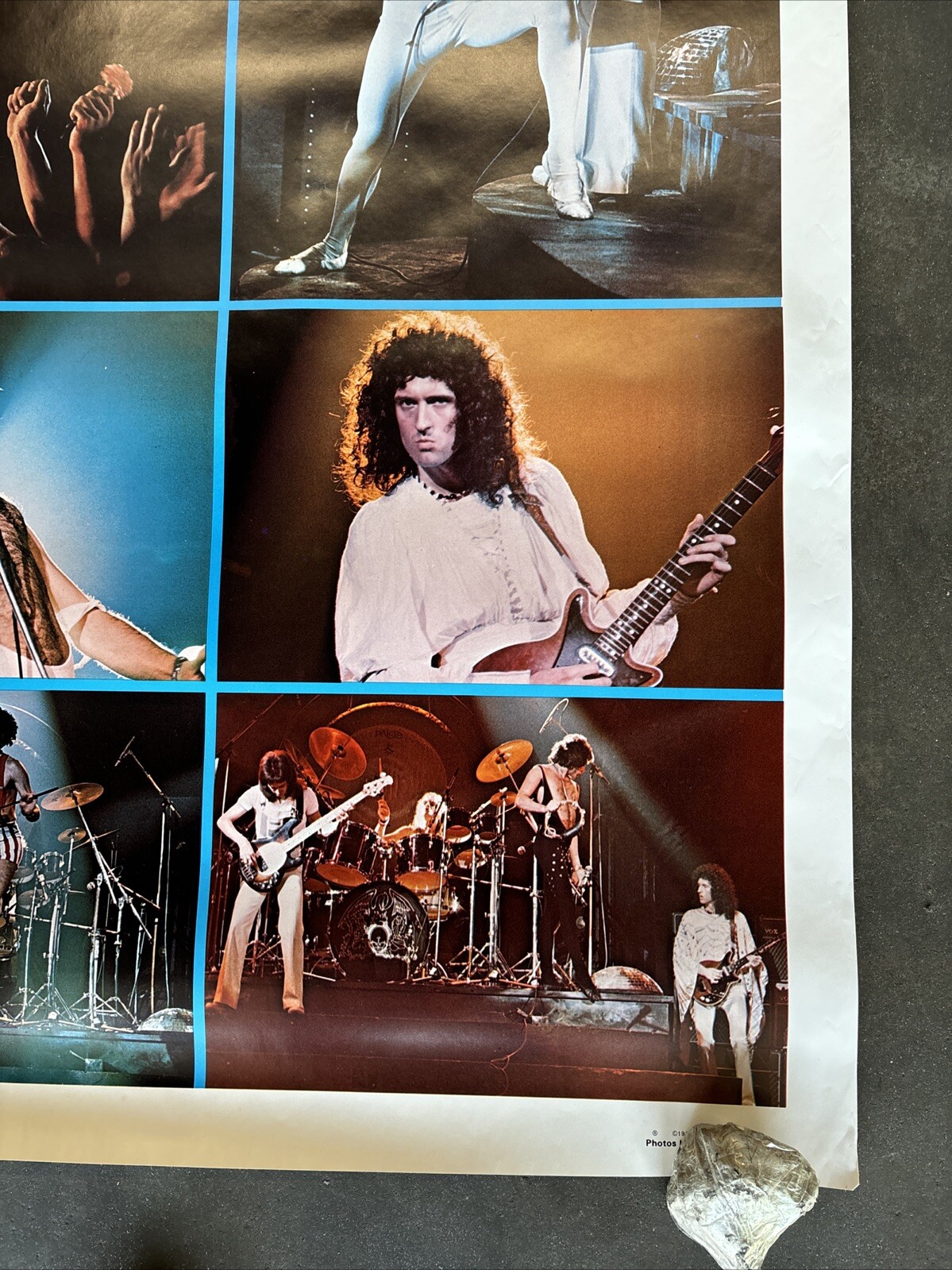 Queen collage large Poster Vintage 1977 rock 42" x58" C2072