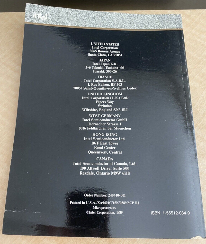 i486 MICROPROCESSOR book 1989