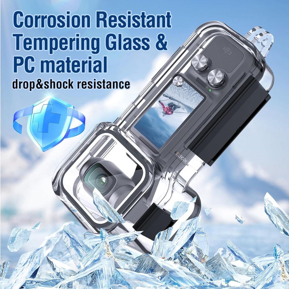 Waterproof Housing Case for DJI Osmo Pocket 3, Touchscreen Protective Shell