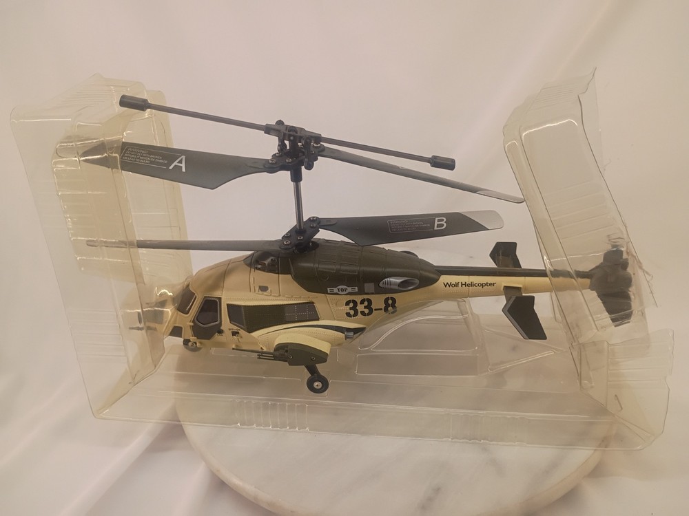 JD Skywolf RC 3 Ch Helicopter, Used, UNTested