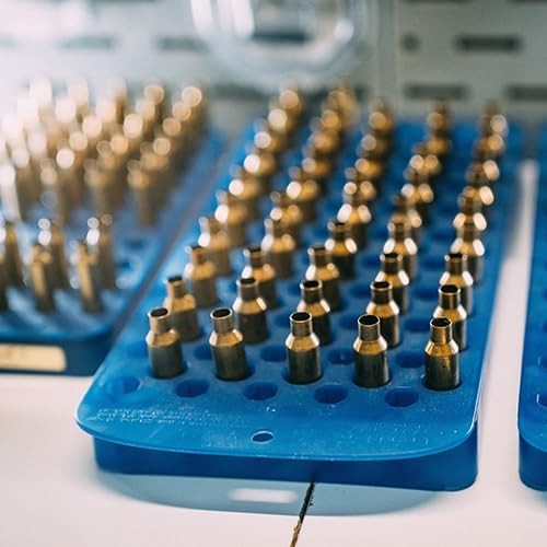 Universal Reloading Tray for Convenient 50 Round Brass One Size, blue