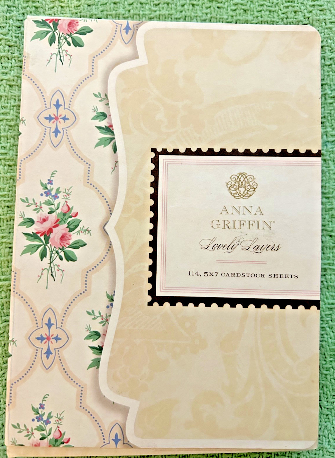 RARE VTG-Anna Griffin LOVELY LAYERS 114 pcs 5 X 7" Cardstock