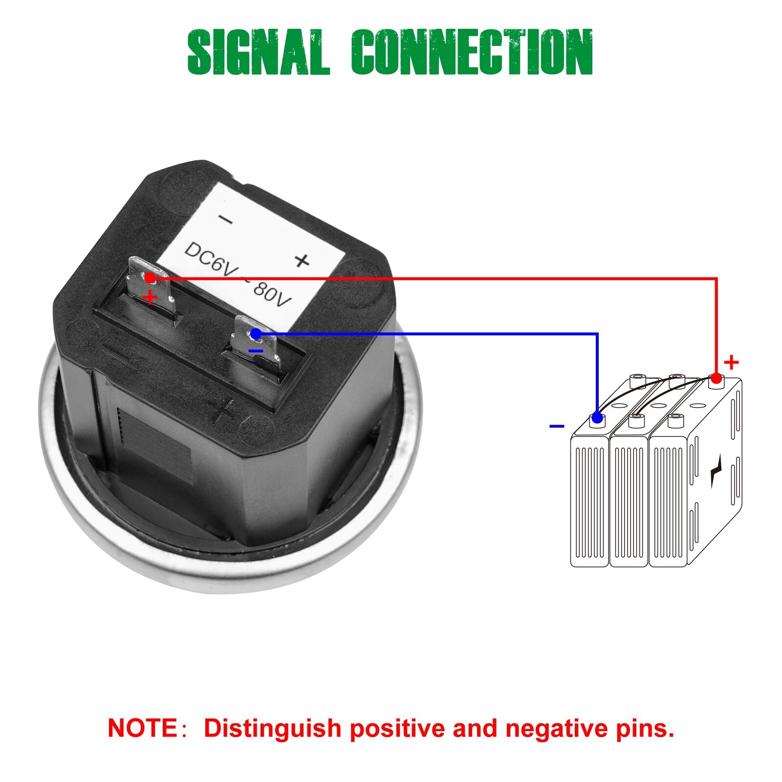 Yooreal 6V - 80V Round Hour Meter For Marine Boat Tractor Engine Waterproof