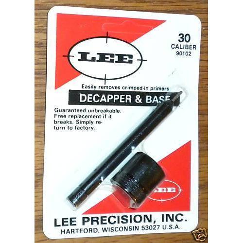 Lee Decapper and Base 30 Cal # 90102 New!