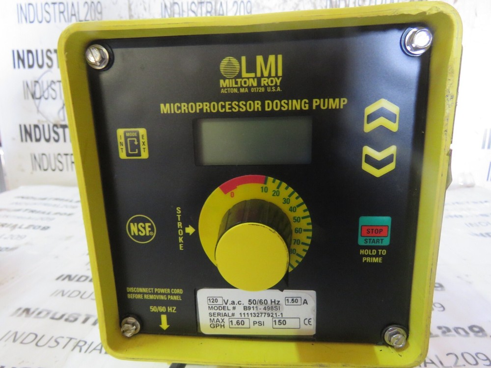 LMI MILTON ROY MICROPROCESSOR DOSING PUMP B911-498SI NEW