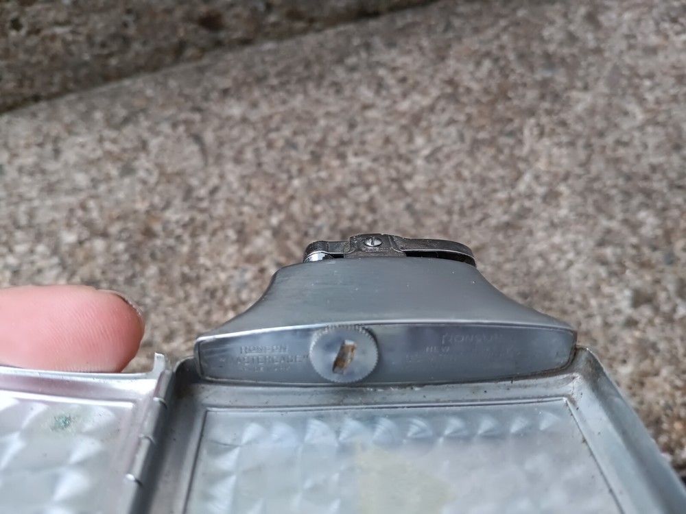 1930s Ronson Mastercase Cigarette Lighter Case Combo