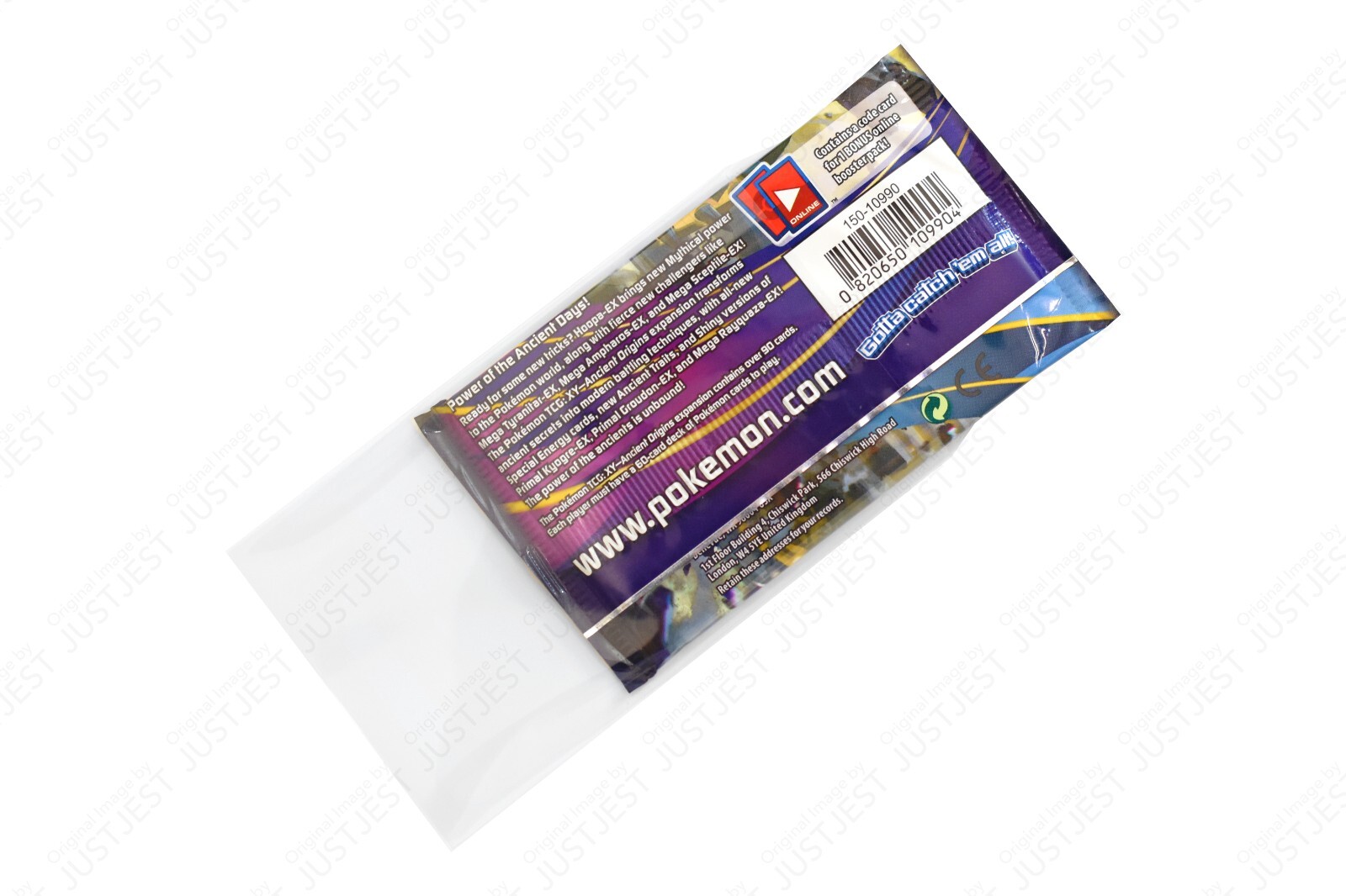 Pokemon Booster Pack Protective Sleeves - x50 Self Sealing Clear View Sleeves