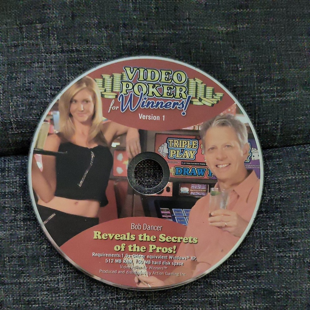 Bob Dancer Video Poker for winners Action Gaming scratched CD PC