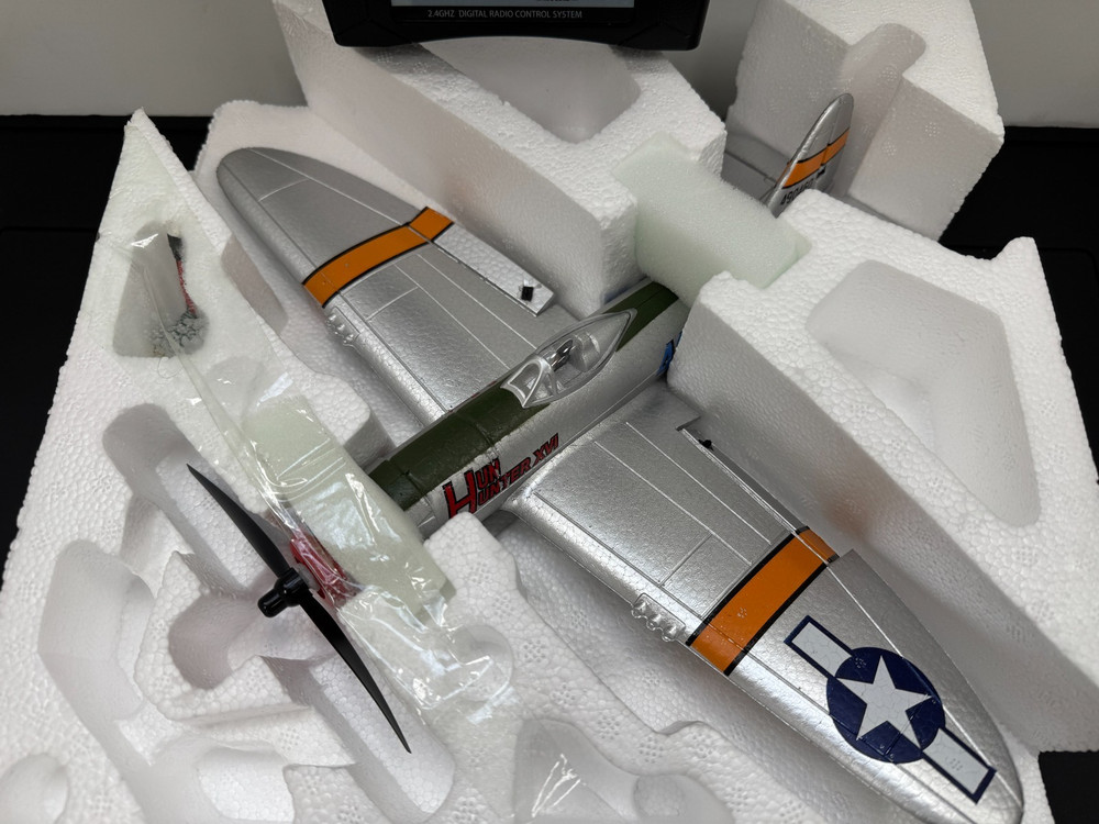 RGRA1307 P-47 Thunderbolt Micro RTF Airplane Open package, and Fixed