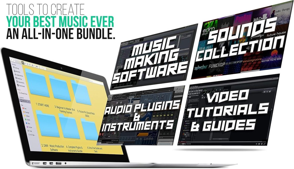 Music Software Bundle for Recording, Editing, Beat Making & Production - DAW, VS