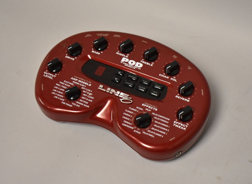 Line6 POD 2.0 Multi FX And Amp Modeler Red