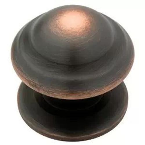 1-1/3" Round Ring Knob with Large Base Venetian Bronze