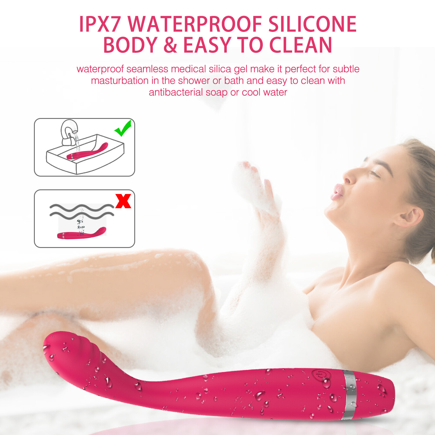 Sex Toys for Women Orgasm-Vibrator-Clit-G-Spot-Dildo-Massager-Rechargeable-Anal