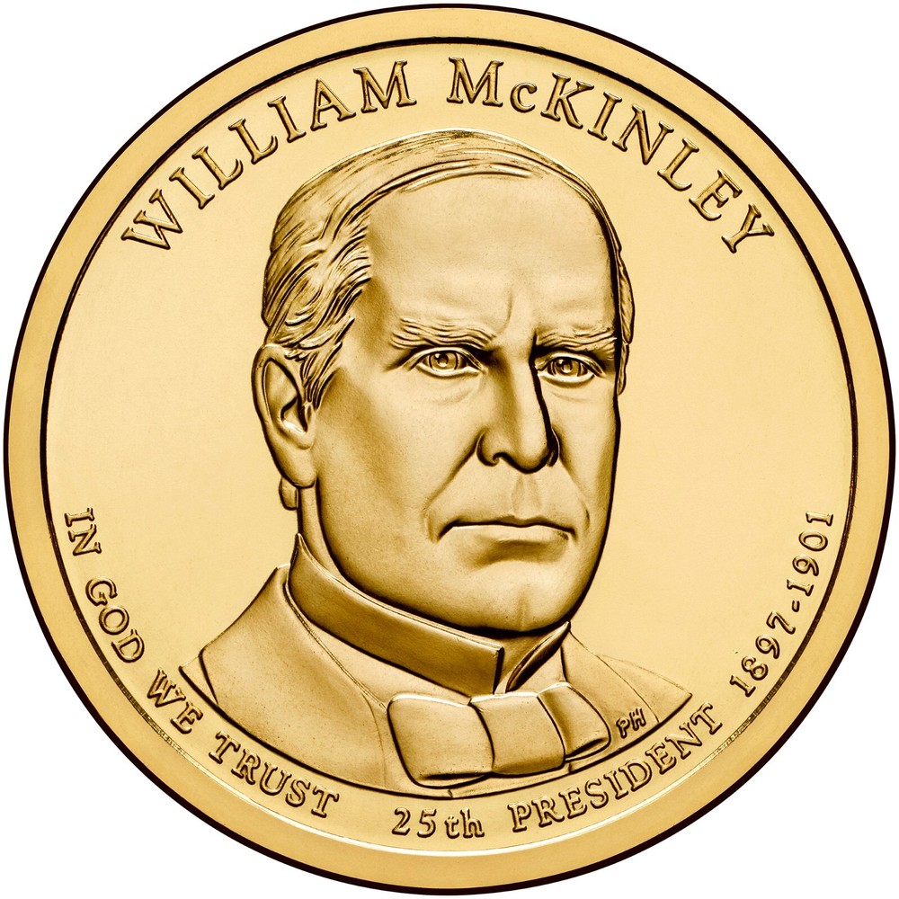 2013 D William McKinley Presidential Dollar From Mint Roll