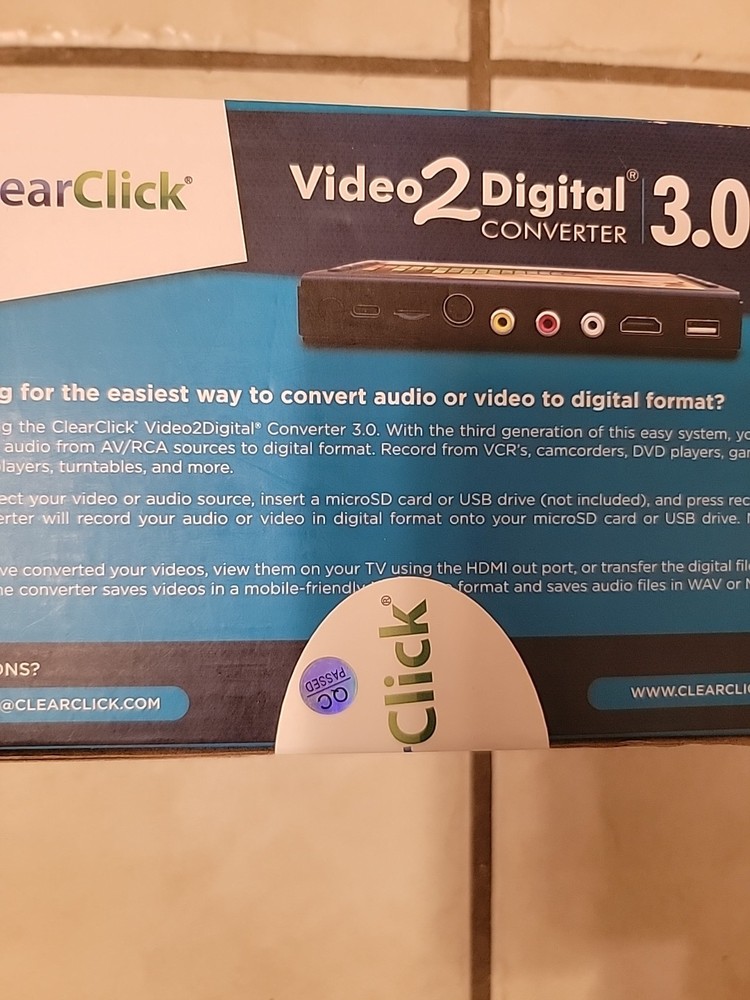 ClearClick Video to Digital Converter 3.0 Third Generation USB Capture Device