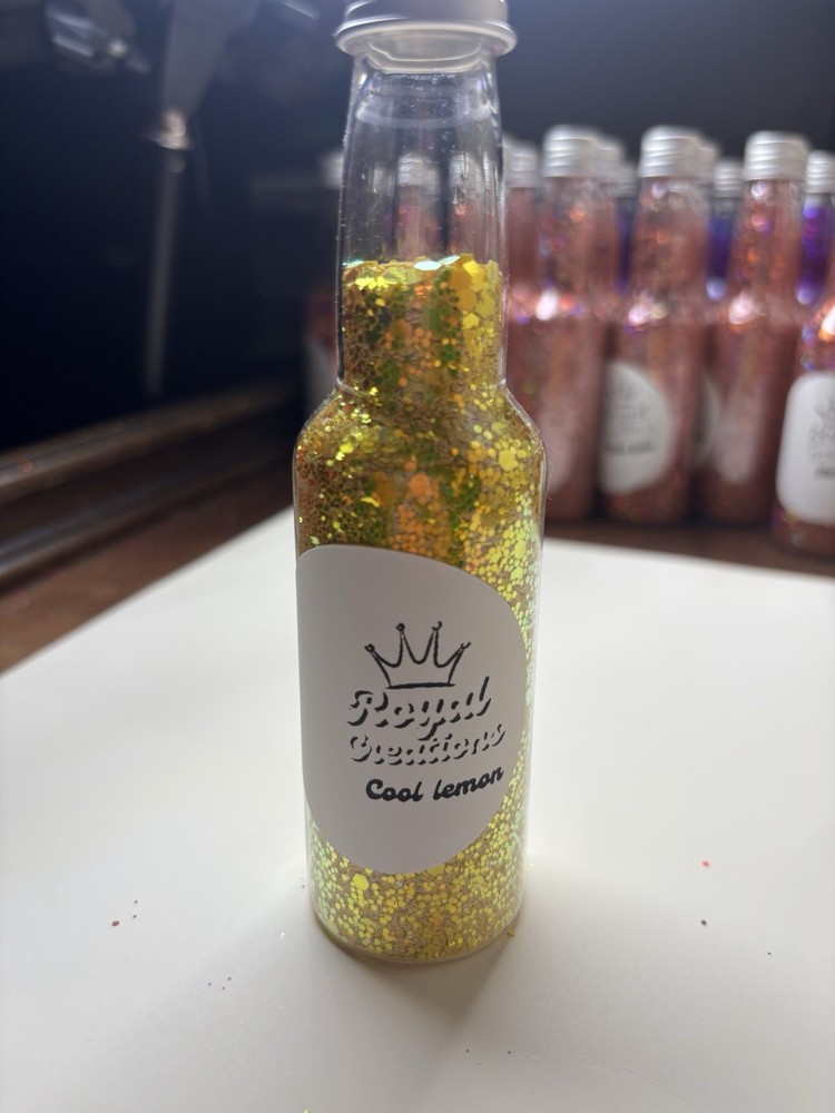 Chunky Yellow 3.3 Oz Glitter Bottle