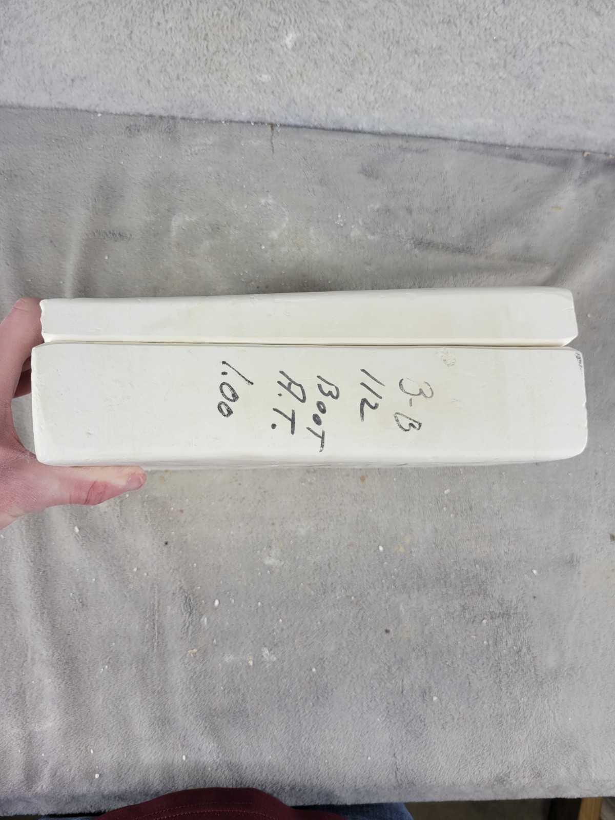 Vintage Ceramic Slip Casting Mold Cowboy Boot Plaque