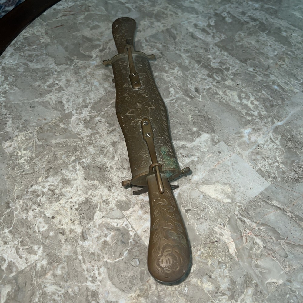 Vintage Knife and Dagger Double Lock with brass Sheath