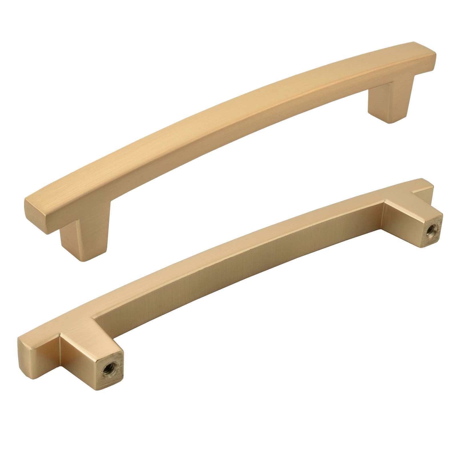 Solid Brushed Champagne Gold Cabinet Pulls Knob Handle Kitchen Bathroom Modern