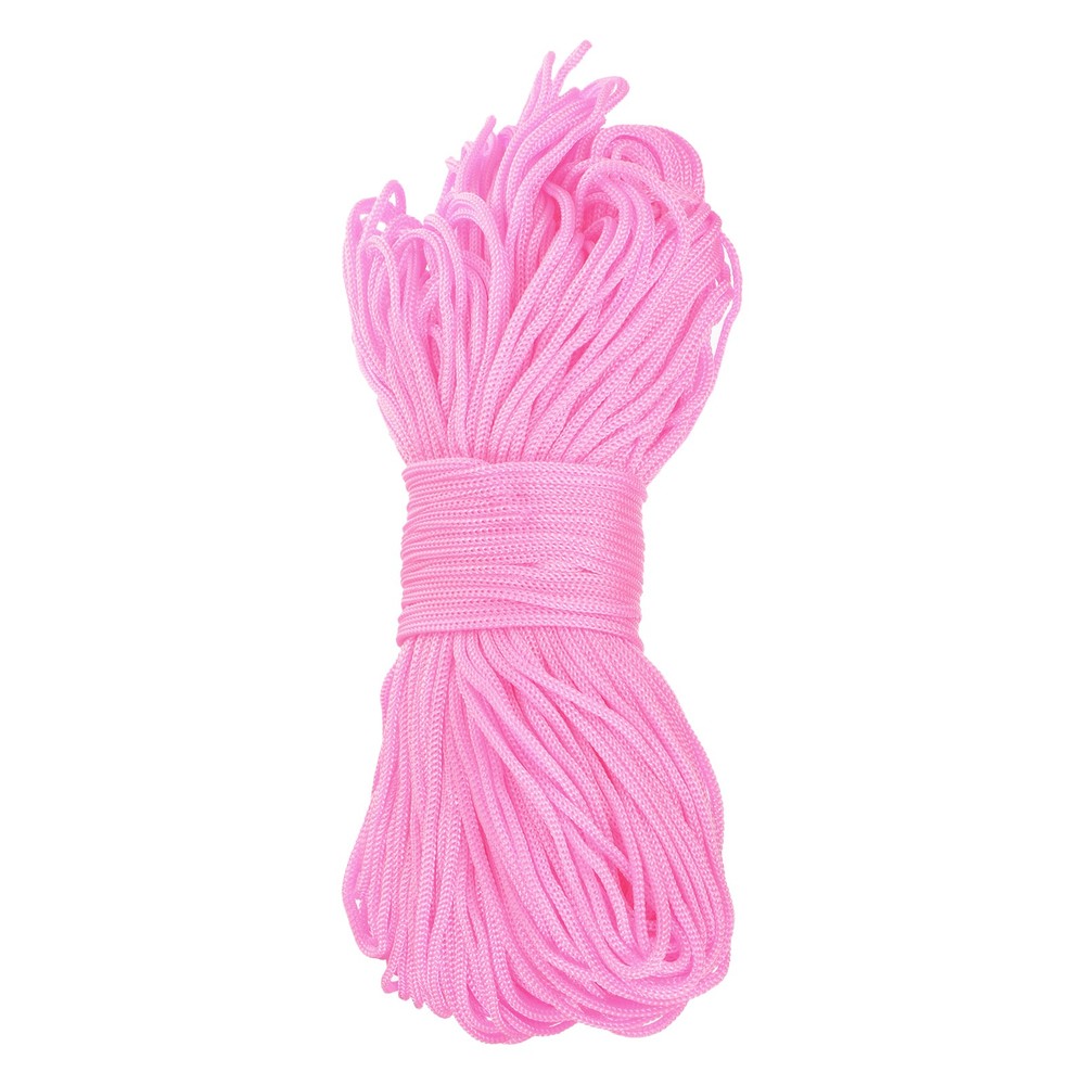 Macrame Cord 2.5mm x 109 Yard, Polyester Macrame Rope Twisted Macrame Yarn-Pink