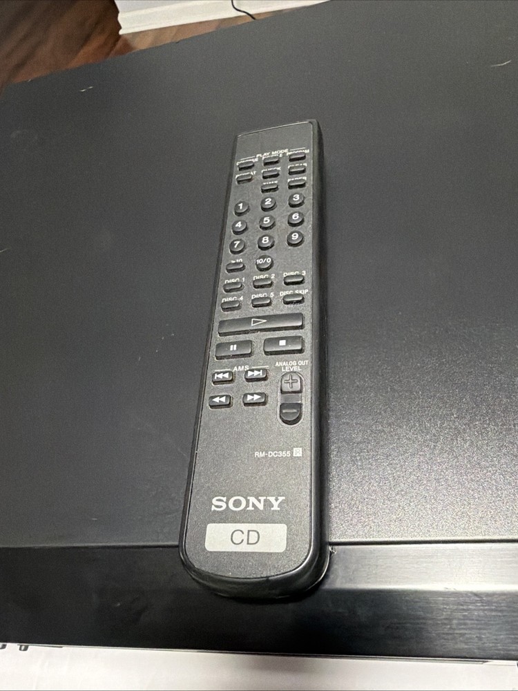 Sony 5-Disc CD Carousel Changer Exchange System CDP-CE375 Player with Remote