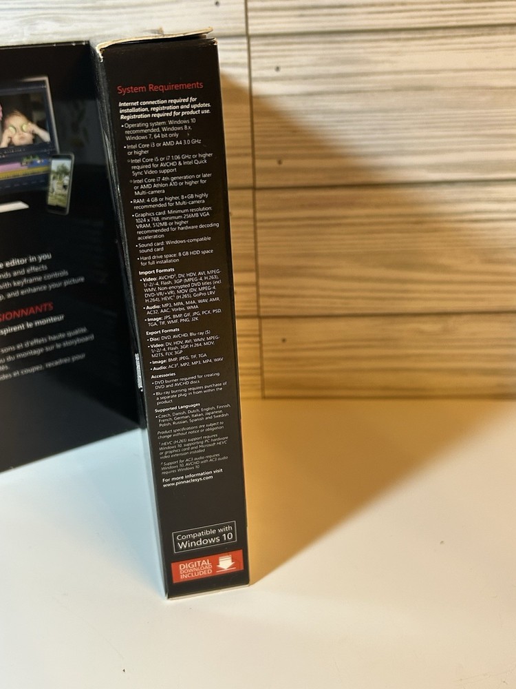 Pinnacle Studio 23 Flexible Video Editing Computer Software Brand New & Sealed