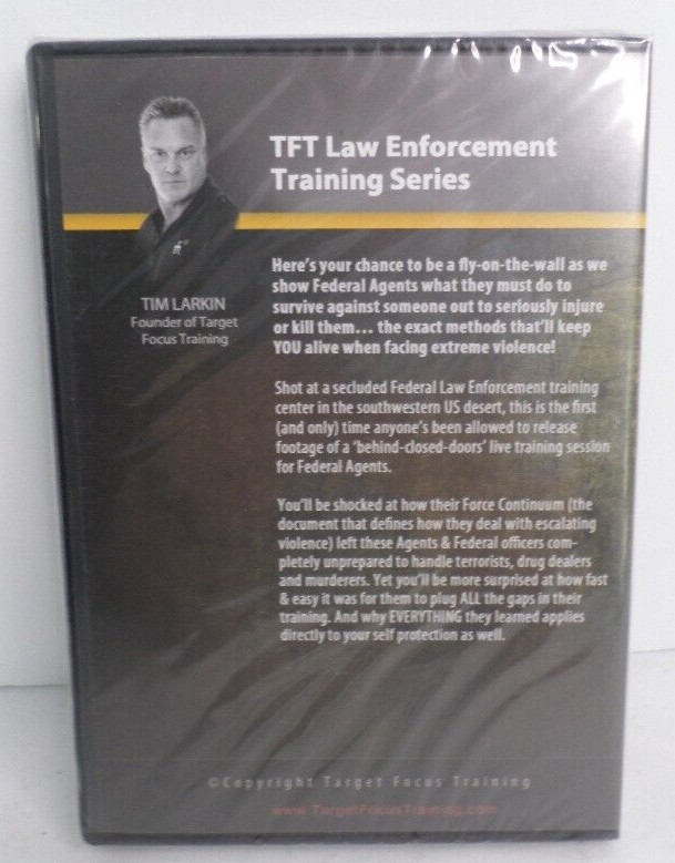 Target Focus Training Justified Lethal Force (3 DVD Set) Tim Larkin NEW SEALED