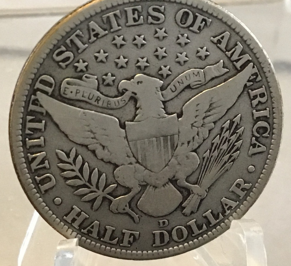 1913-D Barber Half Dollar, Good+