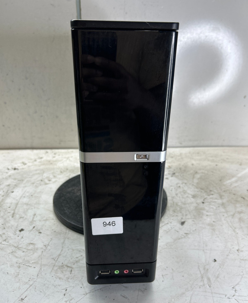 Retro Black mATX Desktop Computer Case