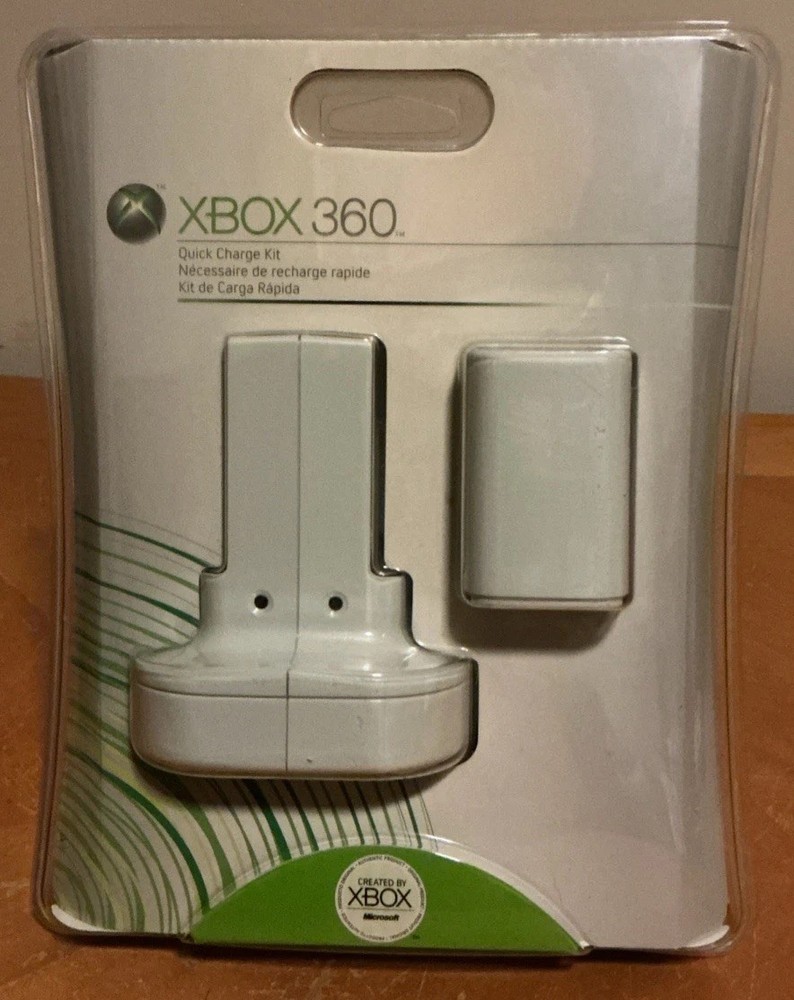 Microsoft Xbox 360 Live Quick Charge Kit (White) New/Sealed