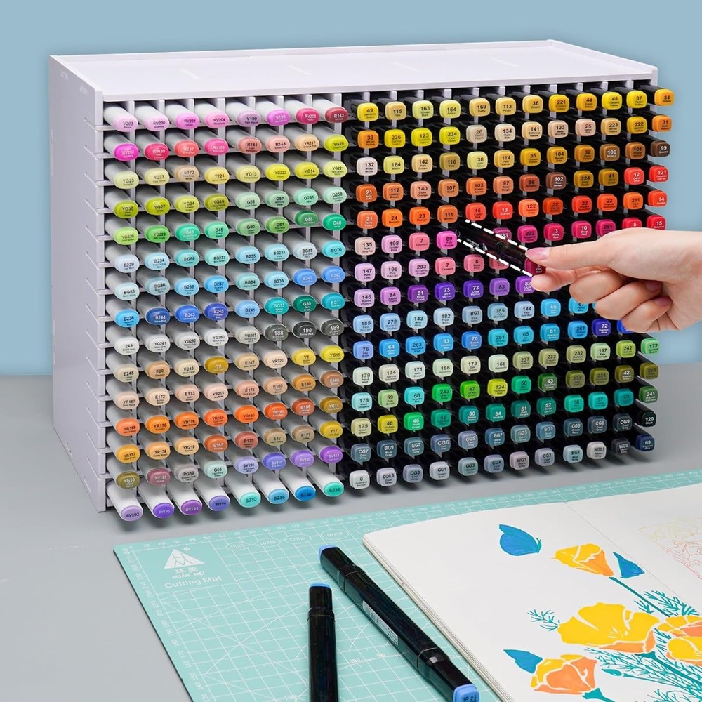 300 Marker Rack Organizer - Easy Assembly, No Tools Required
