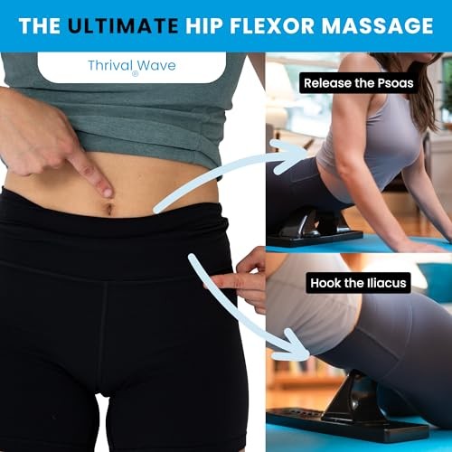 Wave - Fully Adjustable Psoas Muscle Release Tool Thrival Wave Carbon Black