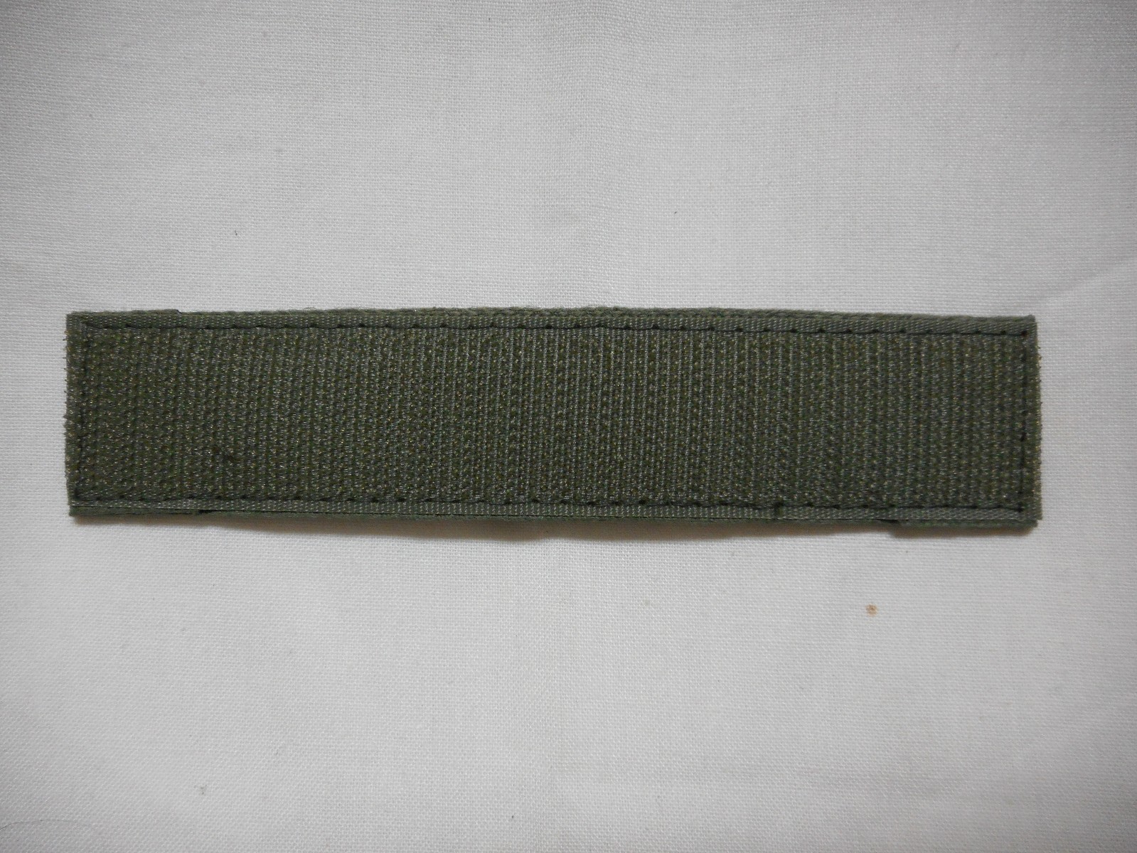 CUSTOM EMBROIDERED OD GREEN NAME TAPE, NEW, 5 INCH LENGTH, WITH HOOK FASTENER*