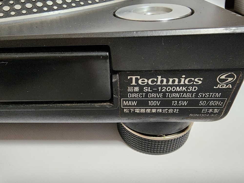 Technics SL-1200MK3D Turntable Black Record player Direct drive